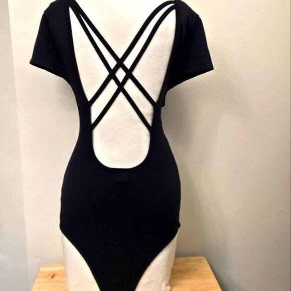 NWOT Eye Candy Black Bodysuit - Picture 4 of 5